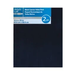 2 Pack Black Canvas Value Pack By Artist's Loft® Necessities™ 32 2 Pack Black Canvas Value Pack By Artist's Loft® Necessities™ -Handmade Supplies Store 10385157 1