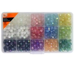 Bead Landing™ Faceted Aurora Borealis Crafting Beads Box -Handmade Supplies Store 10392609
