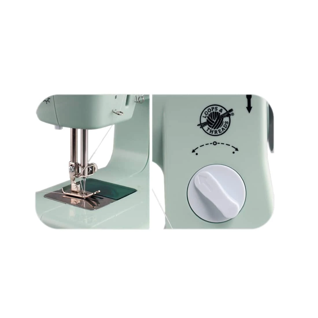 Mint Green Desktop Sewing Machine By Loops & Threads™ 4 Mint Green Desktop Sewing Machine By Loops & Threads™ - Image 4