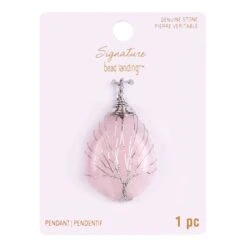 Signature Rose Quartz Wire Wrapped Pendant By Bead Landing™ -Handmade Supplies Store 10580631 1