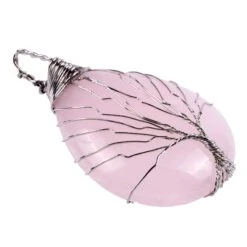Signature Rose Quartz Wire Wrapped Pendant By Bead Landing™