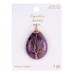 Signature Amethyst Wire Wrapped Pendant By Bead Landing™ -Handmade Supplies Store 10580632 1