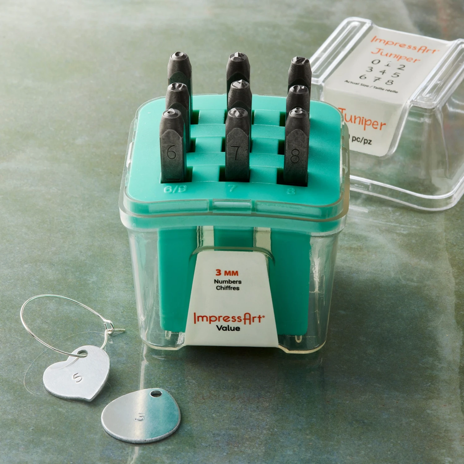 ImpressArt® Juniper Number Metal Stamp Set 2 ImpressArt® Juniper Number Metal Stamp Set - Image 2