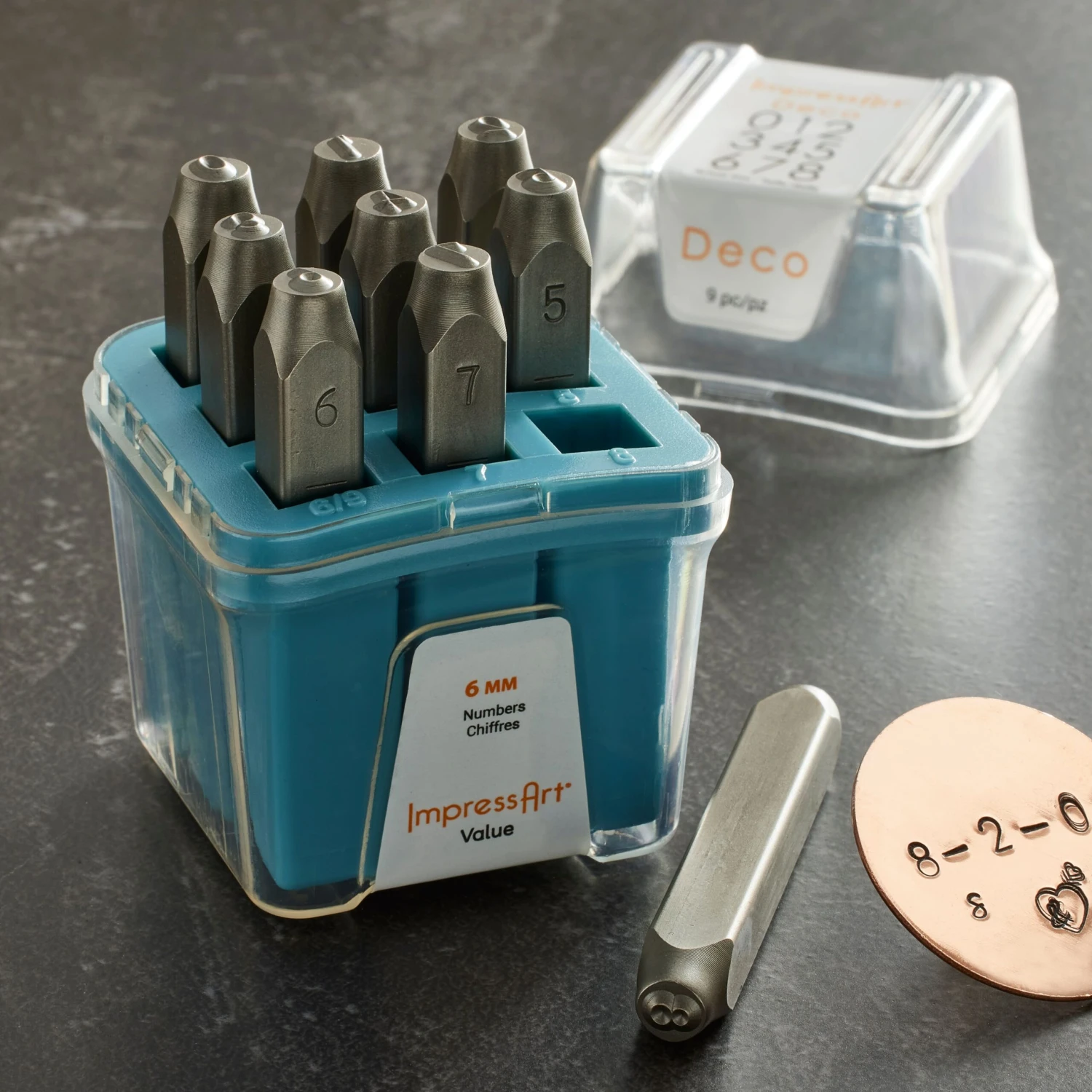ImpressArt® Deco Number Metal Stamp Set 2 ImpressArt® Deco Number Metal Stamp Set - Image 2