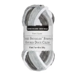 18 Pack: Sweet Snuggles™ Stripes Yarn By Loops & Threads® -Handmade Supplies Store 10621518 1
