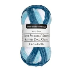 18 Pack: Sweet Snuggles™ Stripes Yarn By Loops & Threads® -Handmade Supplies Store 10621520 1