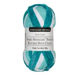18 Pack: Sweet Snuggles™ Stripes Yarn By Loops & Threads® -Handmade Supplies Store 10621521 1