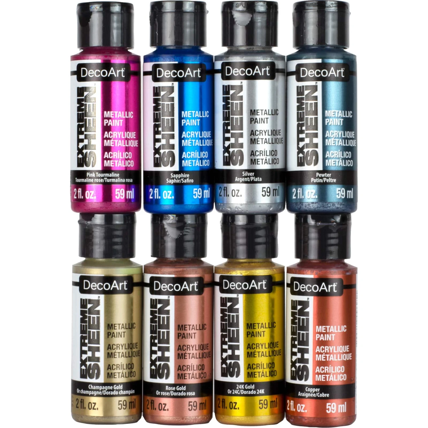 DecoArt® Extreme Sheen™ Metallic Acrylic Paint Value Pack 1 DecoArt® Extreme Sheen™ Metallic Acrylic Paint Value Pack