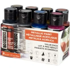 DecoArt® Extreme Sheen™ Metallic Acrylic Paint Value Pack 9 DecoArt® Extreme Sheen™ Metallic Acrylic Paint Value Pack -Handmade Supplies Store 10622588 5
