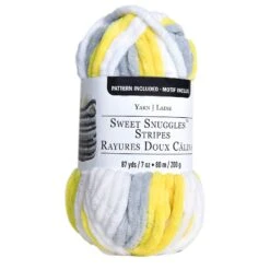 18 Pack: Sweet Snuggles™ Stripes Yarn By Loops & Threads® -Handmade Supplies Store 10640113 1
