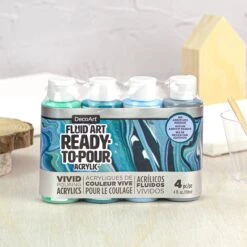 DecoArt® Fluid Art Ready To Pour Acrylic™ Silver Seas Paint Pack -Handmade Supplies Store 10661780 3