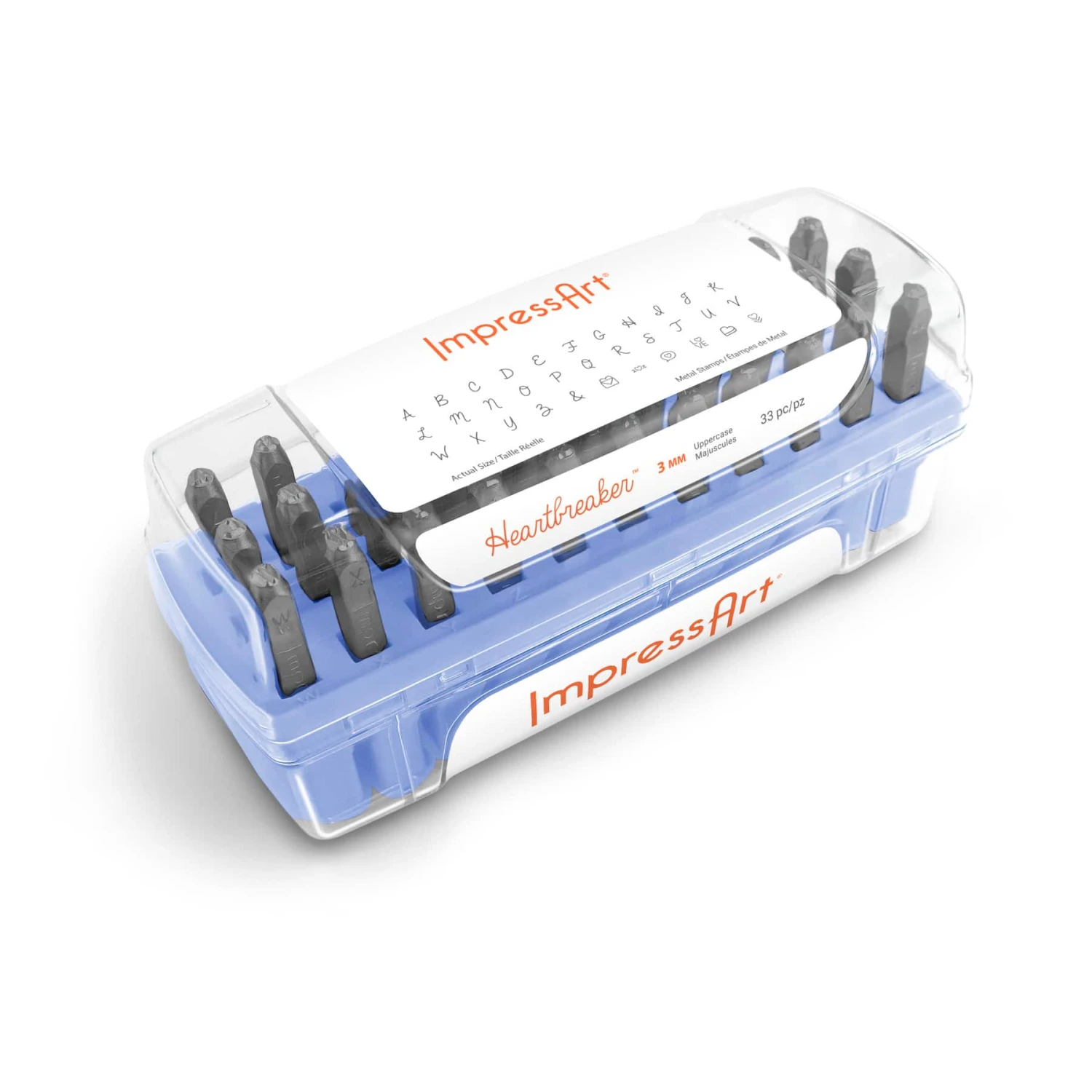 ImpressArt® Heartbreaker™ Uppercase Letter Stamp Set 1 ImpressArt® Heartbreaker™ Uppercase Letter Stamp Set