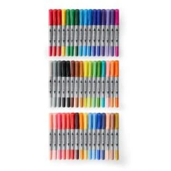 48 Color Dual Tip Permanent Markers By Artist's Loft™