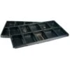2 10 Slot Black Watch Jewelry Trays Travel Display New