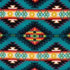 Blanket Stripe Turquoise Winter Fleece