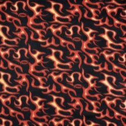 Orange Flames Fleece