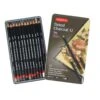 Derwent® Tinted Charcoal Pencil 12 Color Tin Set