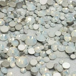 White Opal- KiraKira Glass Rhinestones By CrystalNinja