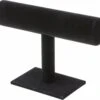 Plymor Black Velvet T-Bar Bracelet Display Stand, 7.25" W X 5" H