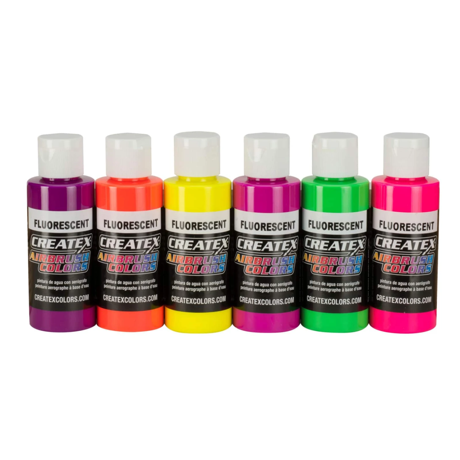 Createx™ Airbrush Color Fluorescent 6 Color Set 1 Createx™ Airbrush Color Fluorescent 6 Color Set