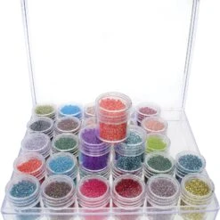 The Beadsmith® 6.5'' X 5.5'' X 1'' Clear Storage Box With Jars -Handmade Supplies Store D289873S 4