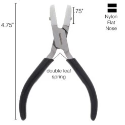 The Beadsmith® Double Nylon Jaw Flat Nose Pliers -Handmade Supplies Store D290732S 3