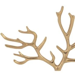 CosmoLiving By Cosmopolitan 10" Gold Marble Jewelry Stand -Handmade Supplies Store D365516S 3