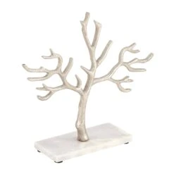 CosmoLiving By Cosmopolitan 10" Silver Tree Jewelry Stand -Handmade Supplies Store D365552S 3
