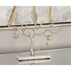 CosmoLiving By Cosmopolitan 10" Silver Tree Jewelry Stand -Handmade Supplies Store D365552S 6