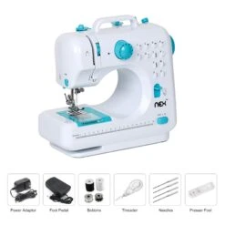 NEX™ Indigo Blue Modern Crafting Sewing Machine With 12 Built-In Stitches -Handmade Supplies Store D446222S 4