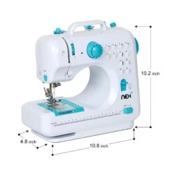 NEX™ Indigo Blue Modern Crafting Sewing Machine With 12 Built-In Stitches -Handmade Supplies Store D446222S 6