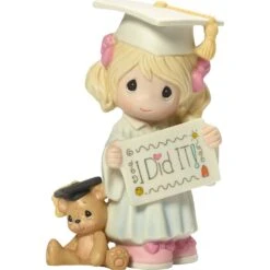 5" I Did It Graduation Girl Porcelain Collectible Figurine