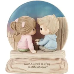 Precious Moments I Want To Spend All Of My Sunsets With You Bisque Porcelain Figurine