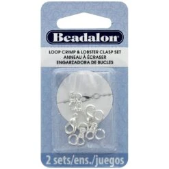 Beadalon® Loop Crimp & Lobster Clasp Set