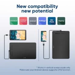 XPPen 10" X 6.25″ Deco 01 V2 Graphics Drawing Tablet -Handmade Supplies Store D717384S 3