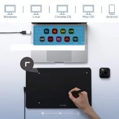 XPPen 10" X 6.25″ Deco 01 V2 Graphics Drawing Tablet -Handmade Supplies Store D717384S 4