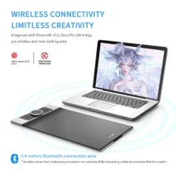 XPPen 9" X 5" Deco Pro SW Bluetooth Graphics Drawing Tablet -Handmade Supplies Store D717391S 3