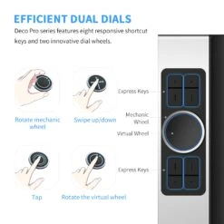 XPPen 9" X 5" Deco Pro SW Bluetooth Graphics Drawing Tablet -Handmade Supplies Store D717391S 4