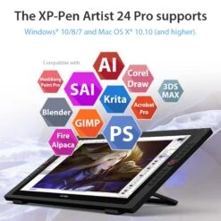 XPPen Artist 24 Pro Drawing Tablet -Handmade Supplies Store D717394S 5