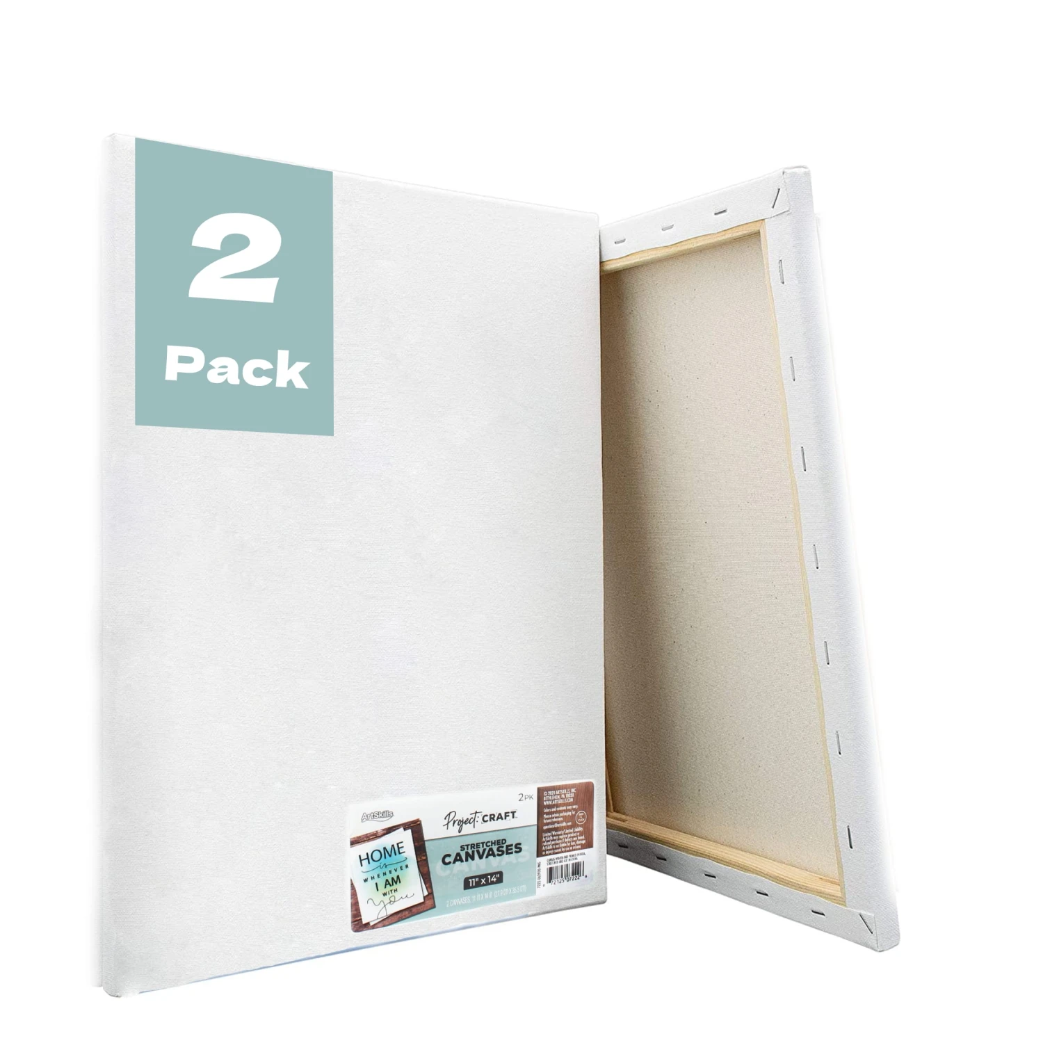 ArtSkills® 2 Pack 11" X 14" Stretched Painting Canvas 1 ArtSkills® 2 Pack 11" X 14" Stretched Painting Canvas