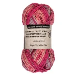 15 Pack: Charisma™ Tweed Stripe Yarn By Loops & Threads® -Handmade Supplies Store MP519019 1