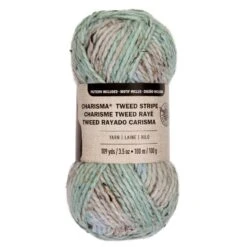 15 Pack: Charisma™ Tweed Stripe Yarn By Loops & Threads® -Handmade Supplies Store MP519021 1