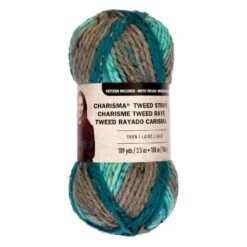 15 Pack: Charisma™ Tweed Stripe Yarn By Loops & Threads® -Handmade Supplies Store MP519022 1