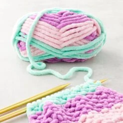 18 Pack: Sweet Snuggles™ Stripes Yarn By Loops & Threads® -Handmade Supplies Store MP640115 20
